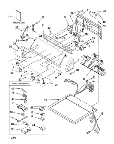 Top and console parts