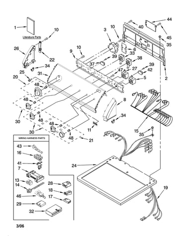 Top and console parts