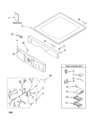 Top and console parts