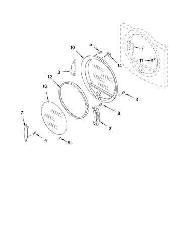 Door parts, optional parts (not included)