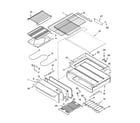 Kenmore 66475273502 bake drawer & broiler parts diagram