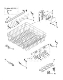 Upper rack and track parts