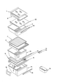Refrigerator shelf parts