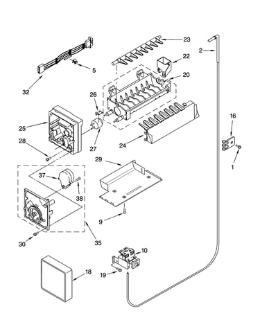Icemaker parts, optional parts