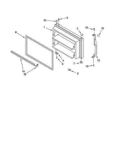 Freezer door parts