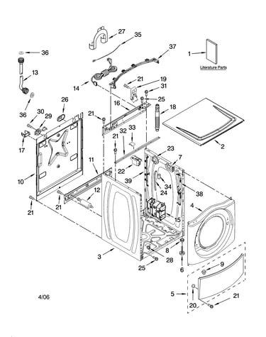 Top and cabinet parts