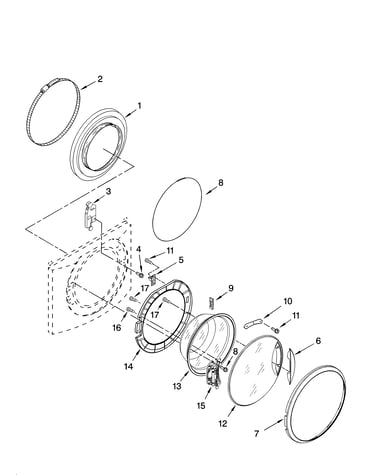 Door and latch parts