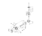 Kenmore 11080754004 brake, clutch, gearcase, motor and pump parts diagram