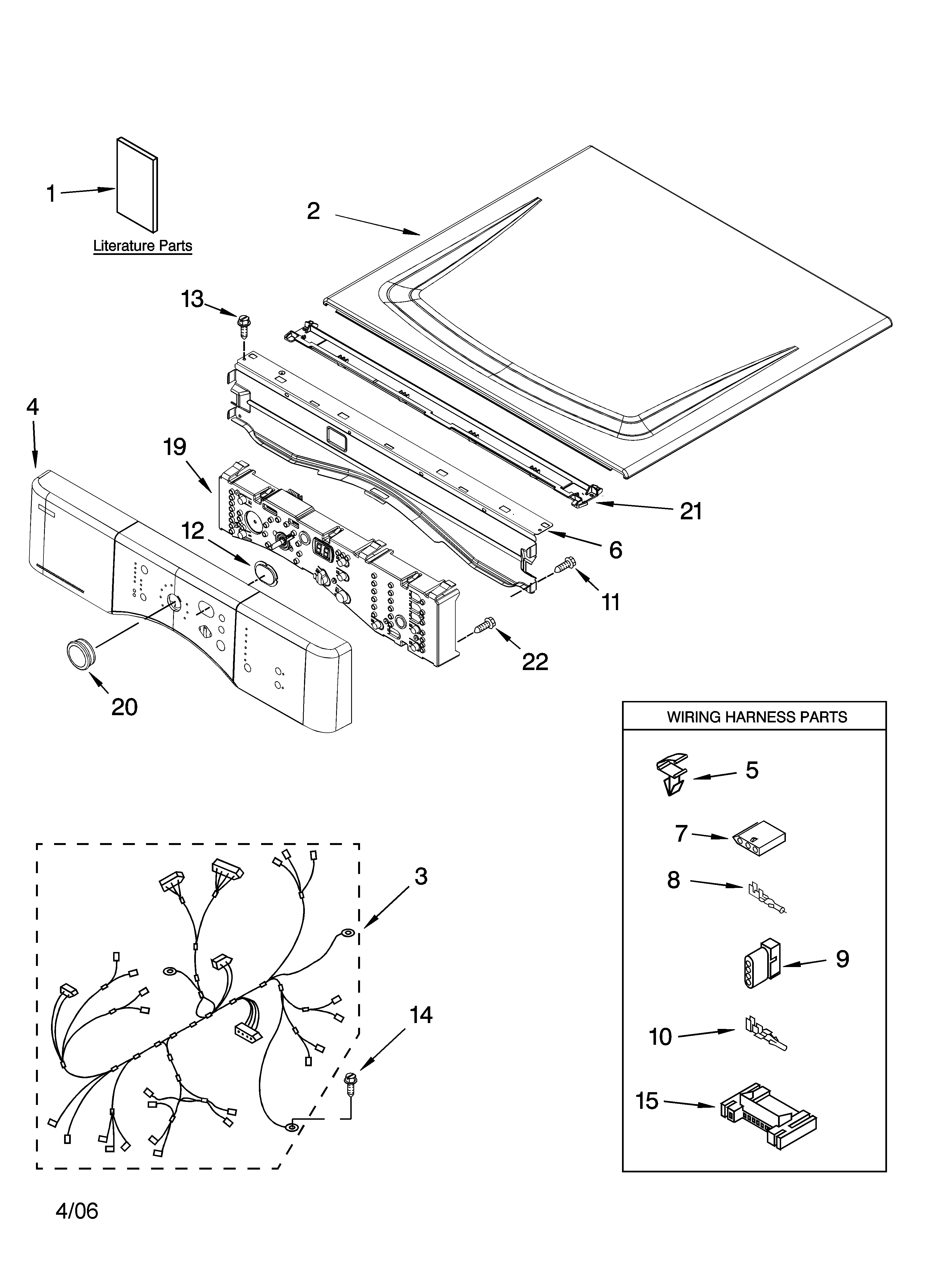Top and console parts
