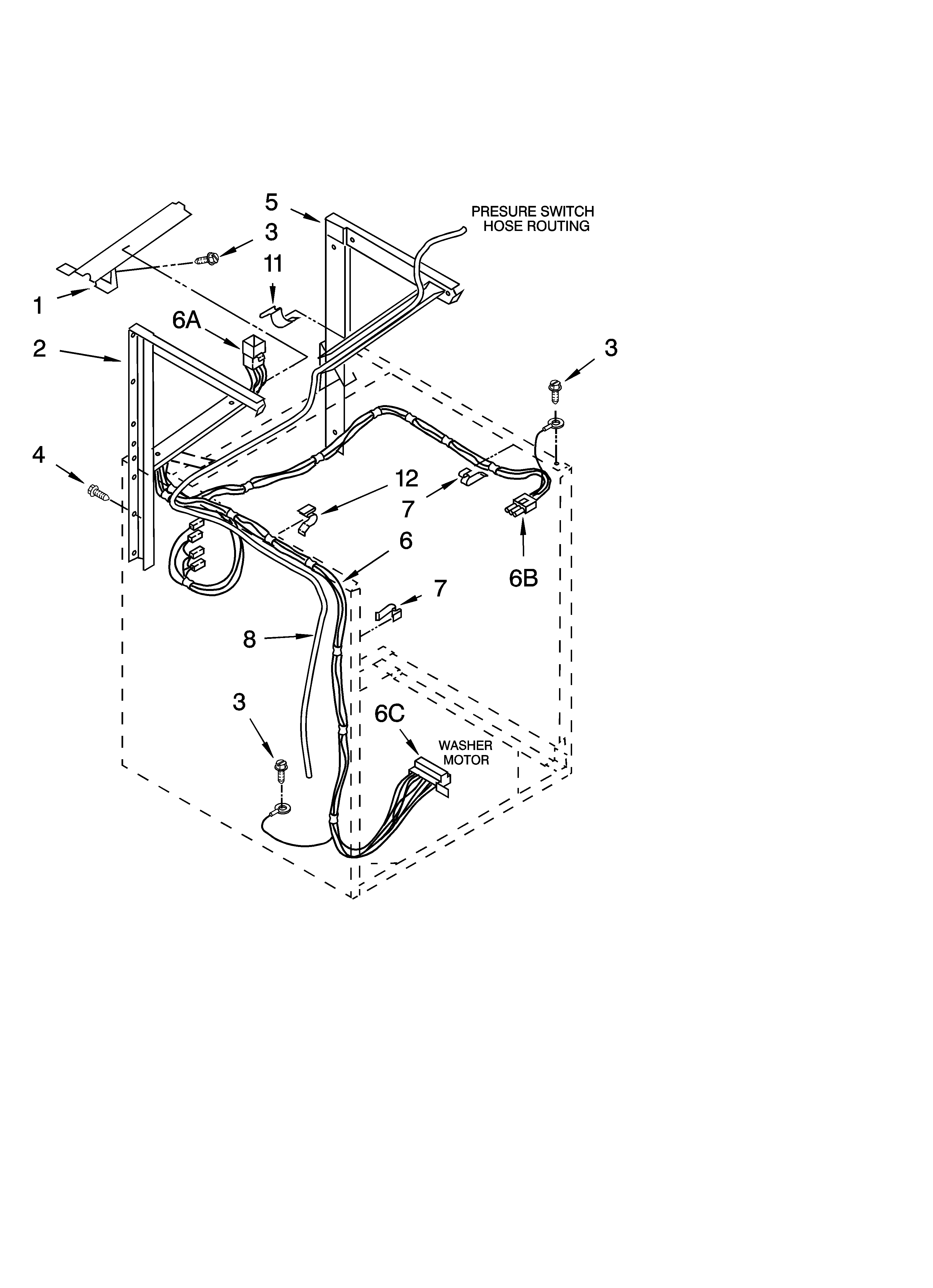 Dryer support and washer parts