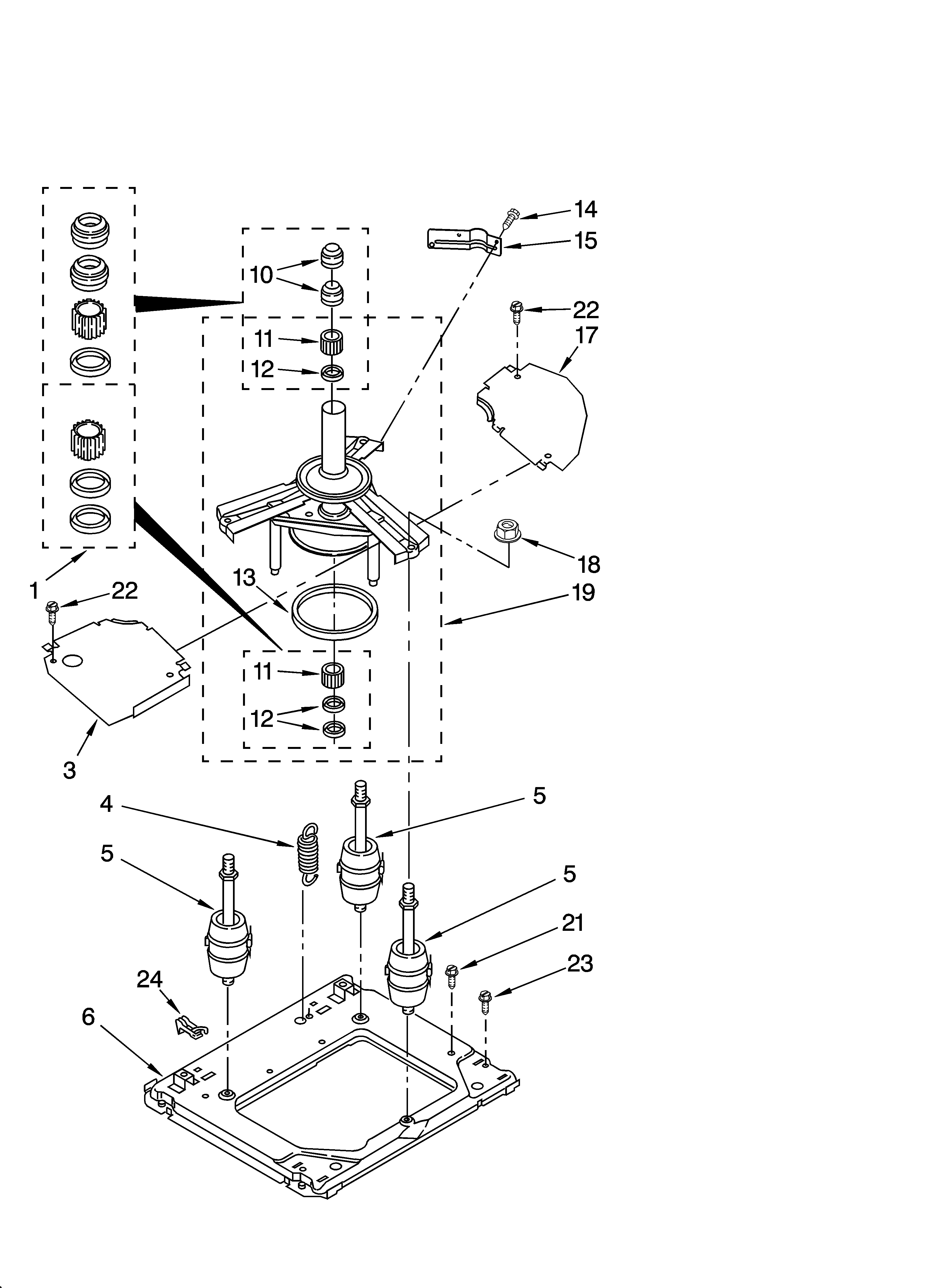 Machine base parts