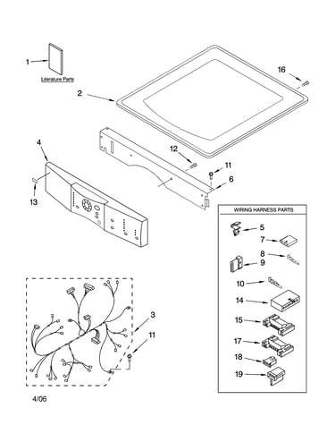 Top and console parts