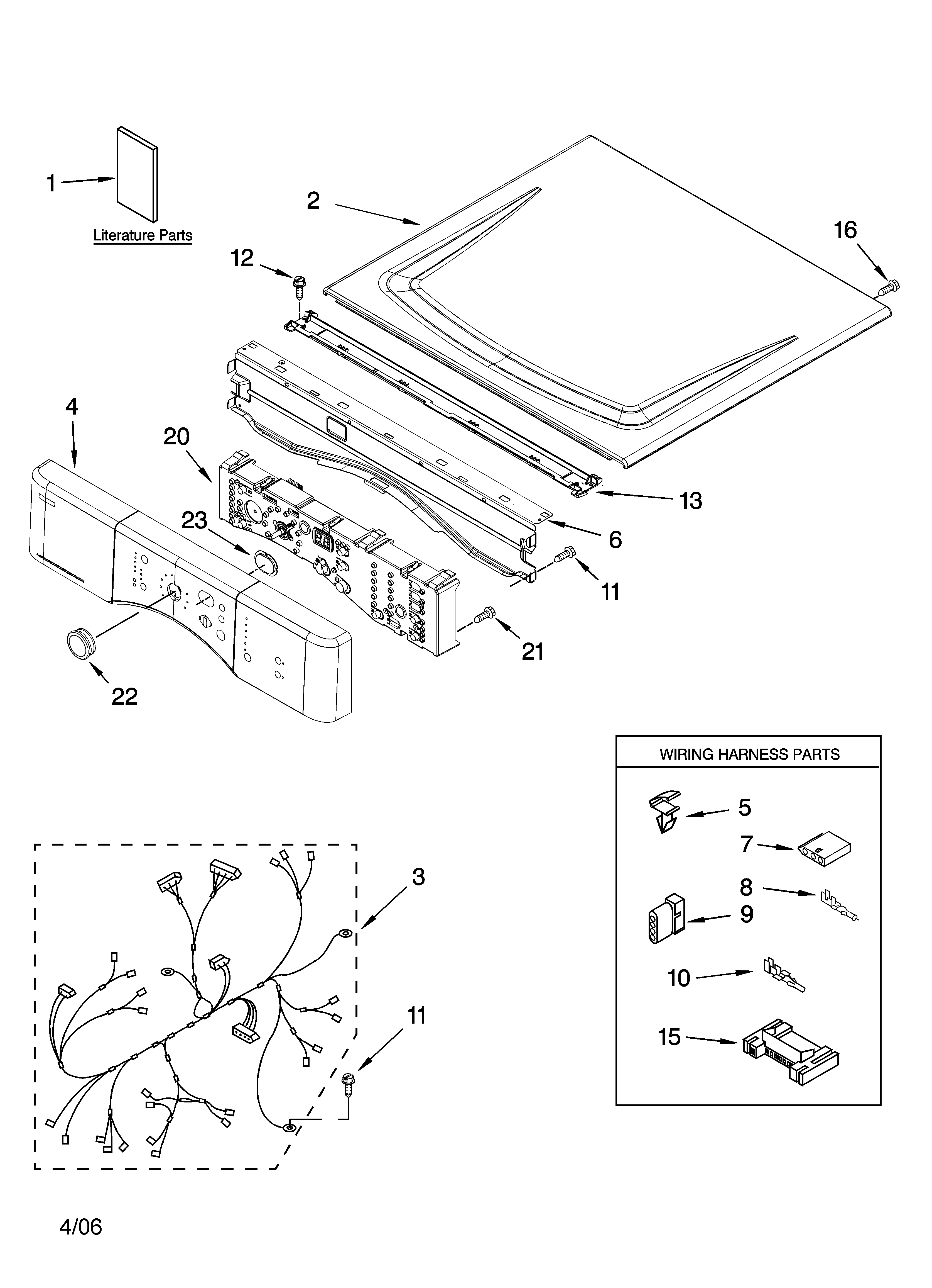 Top and console parts