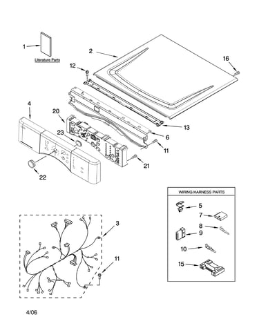 Top and console parts