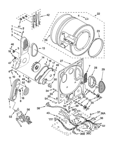 Dryer bulkhead parts