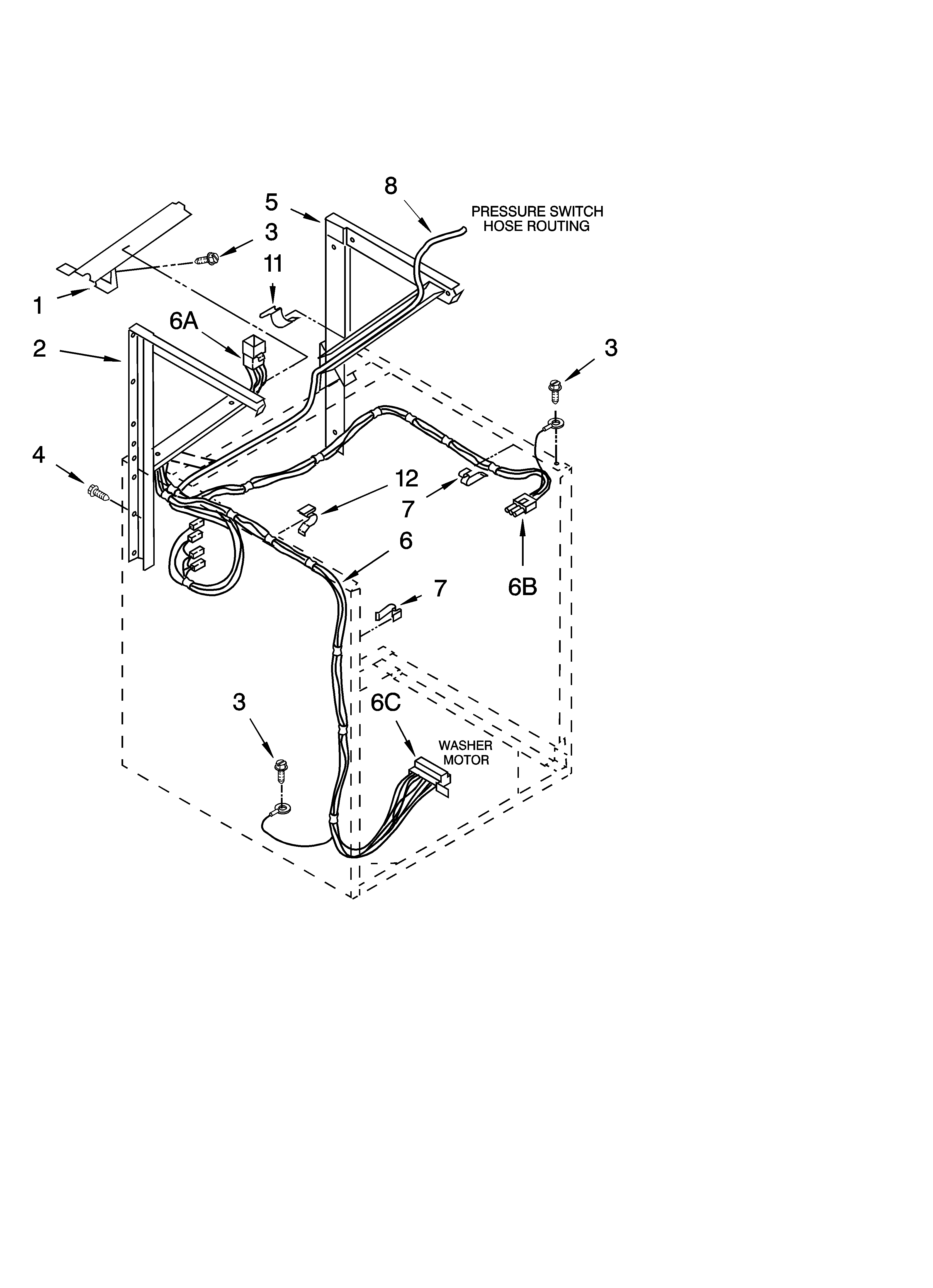 Dryer support and washer parts
