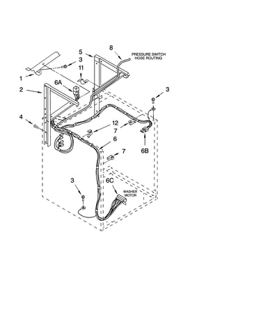 Dryer support and washer parts