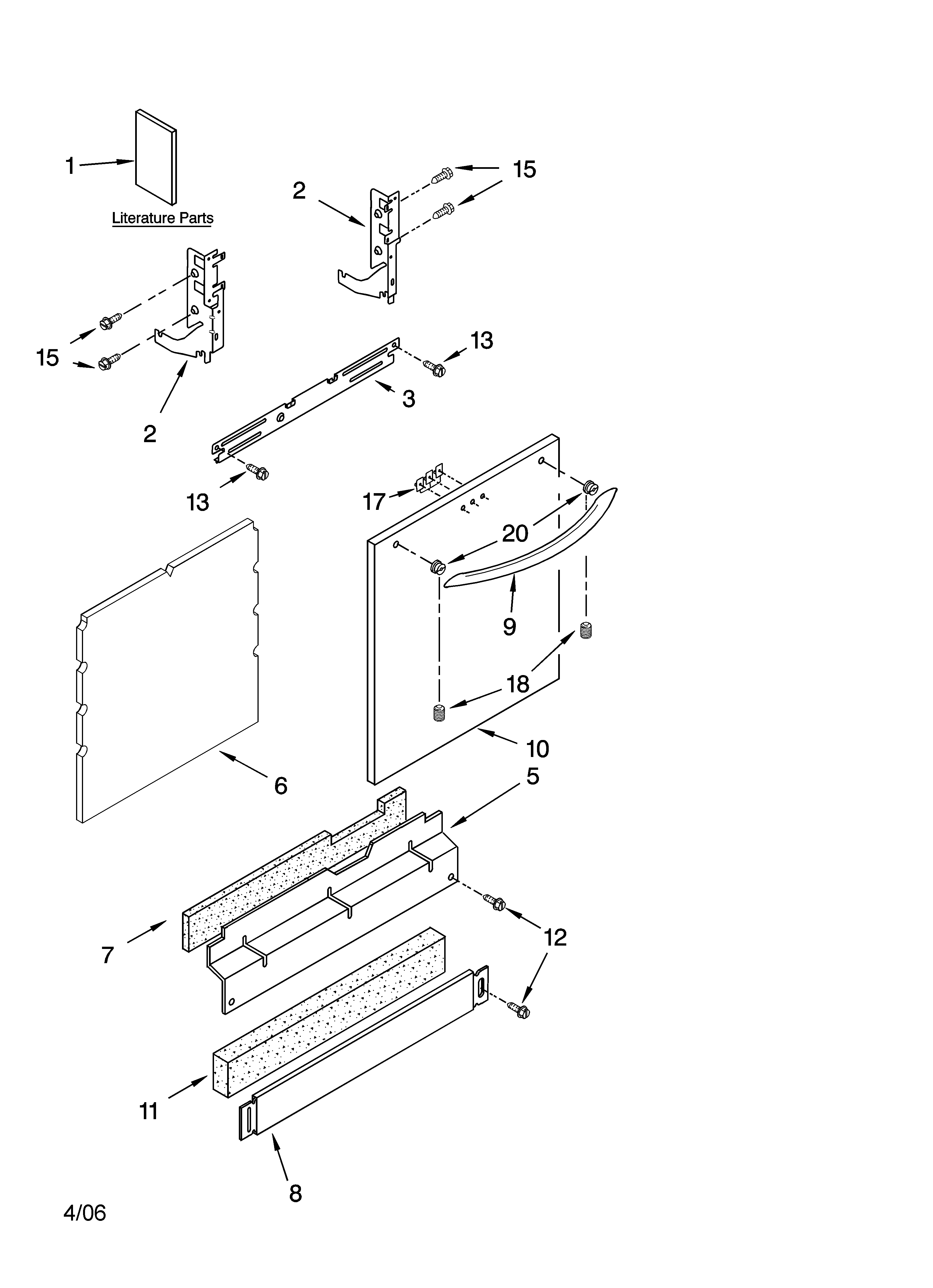 Door and panel parts