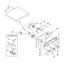Top and console parts, optional parts (not included)