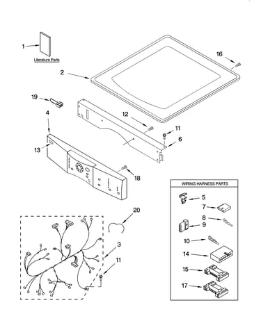 Top and console parts