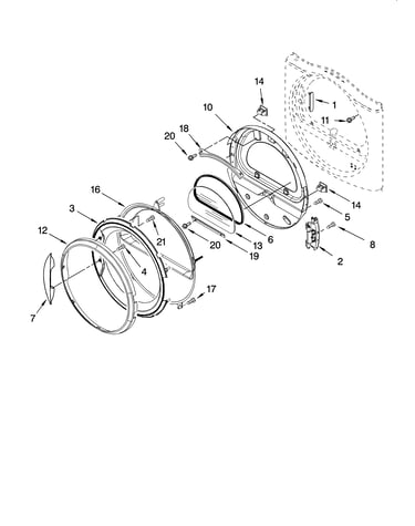 Door parts, optional parts (not included)