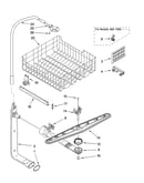 Upper dishrack and water feed parts