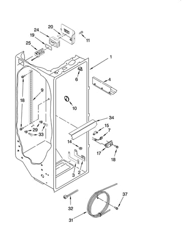 Refrigerator liner parts