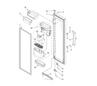 Kenmore Elite 10644024600 refrigerator door parts diagram