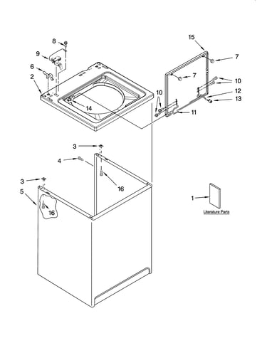 Top and cabinet parts