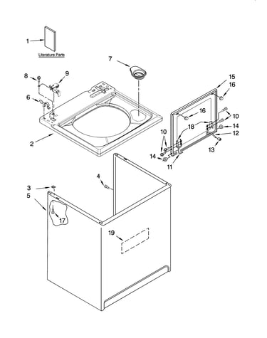 Top and cabinet parts
