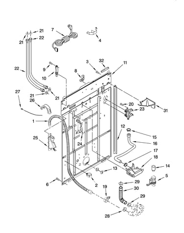 Rear panel parts