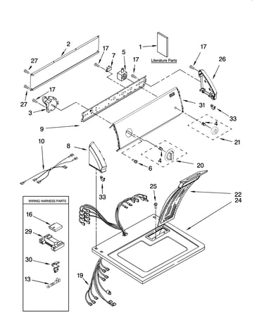 Top and console parts