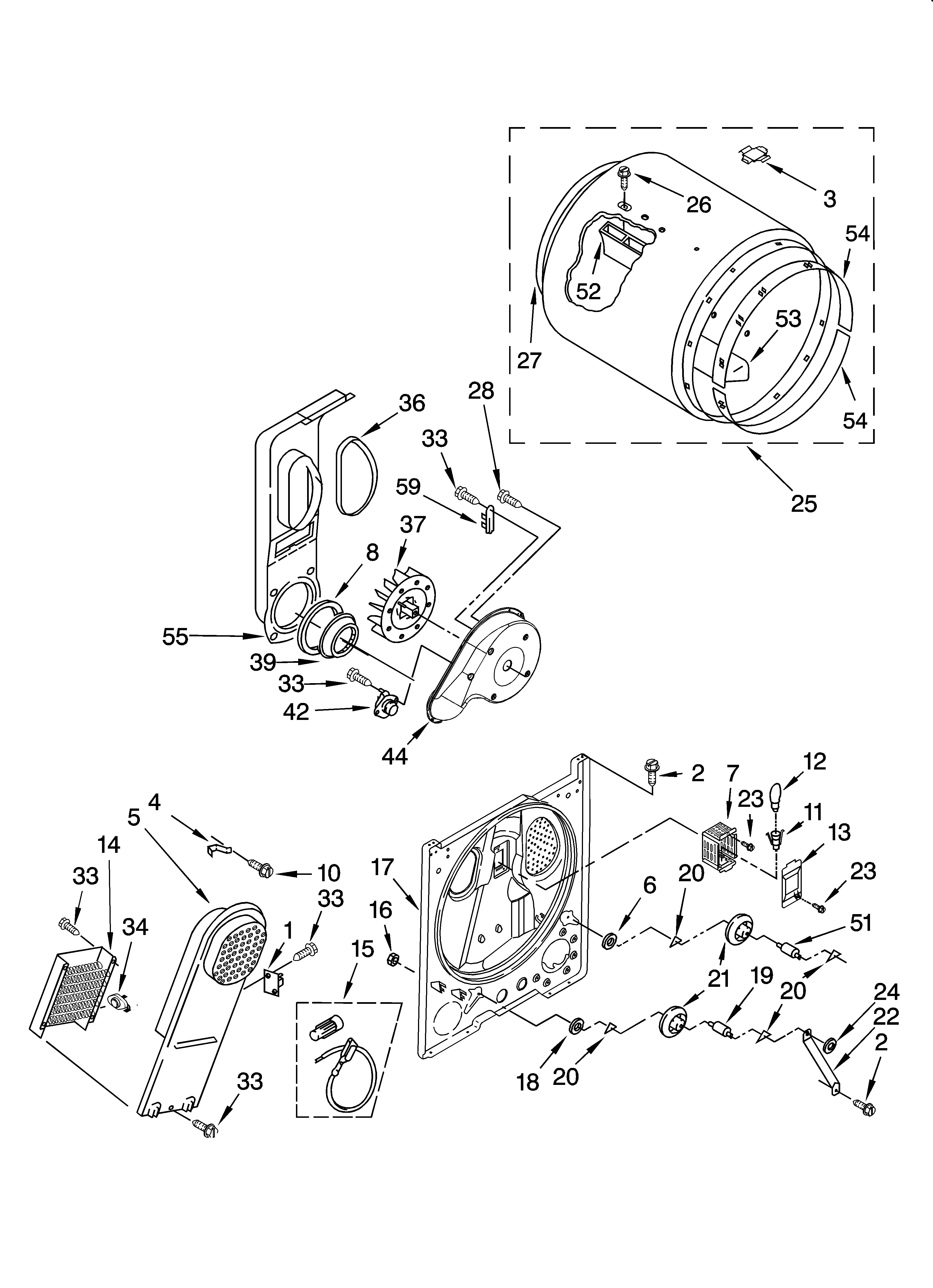 Bulkhead parts, optional parts (not included)