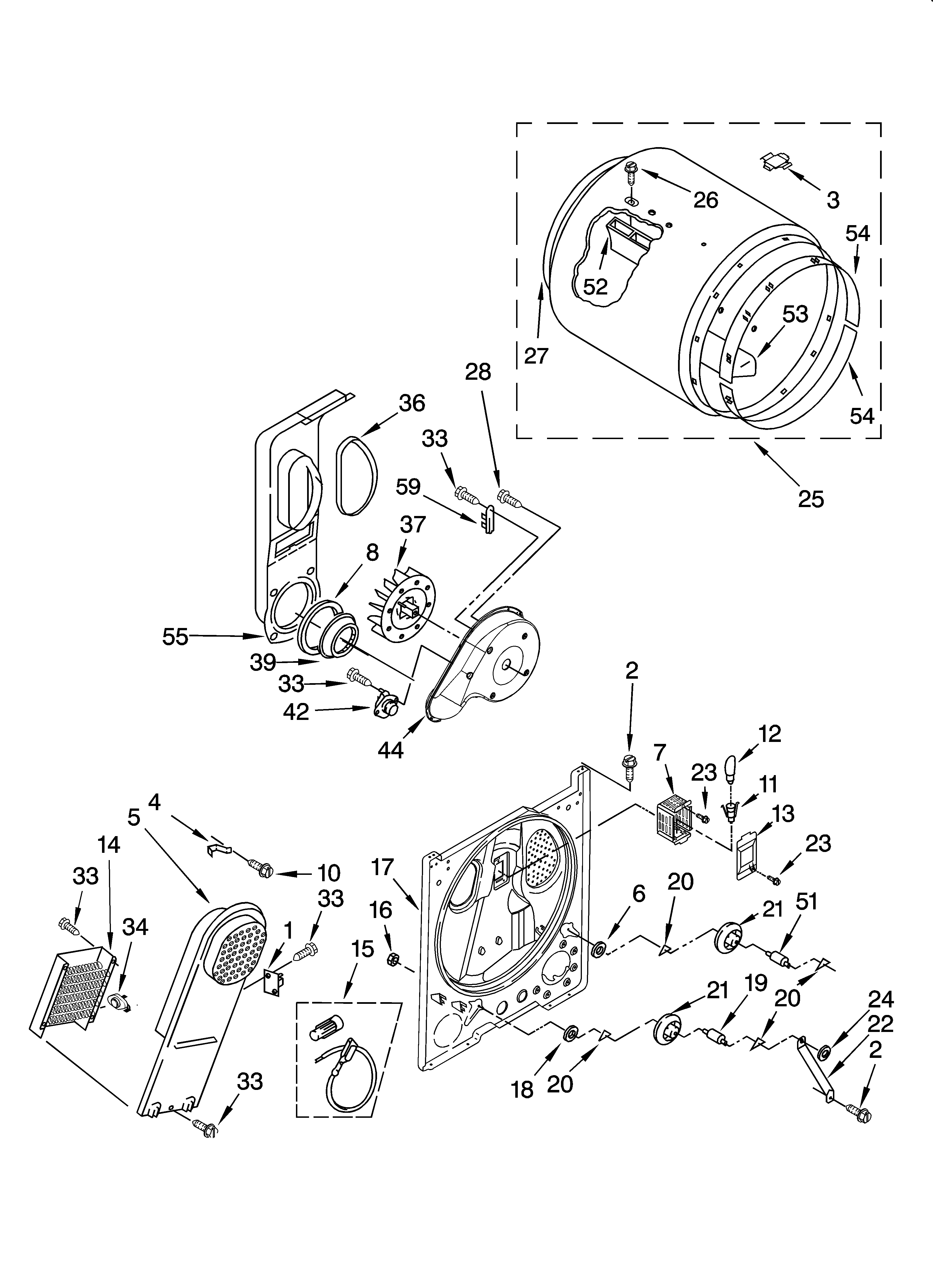 Bulkhead parts, optional parts (not included)
