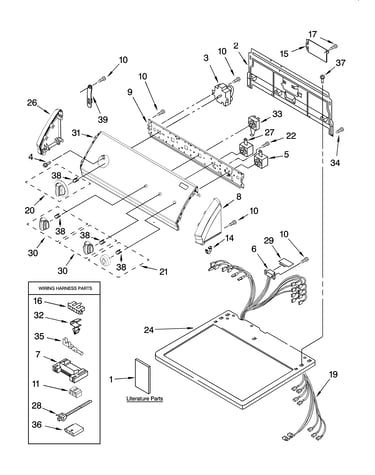 Top and console parts