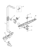 Upper wash and rinse parts