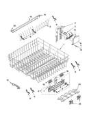 Upper rack and track parts