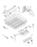 Upper rack and track parts
