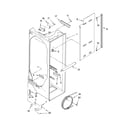 Kenmore Elite 10656692502 refrigerator liner parts diagram