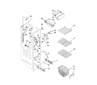 Kenmore 10657033601 freezer liner parts diagram