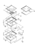 Refrigerator shelf parts