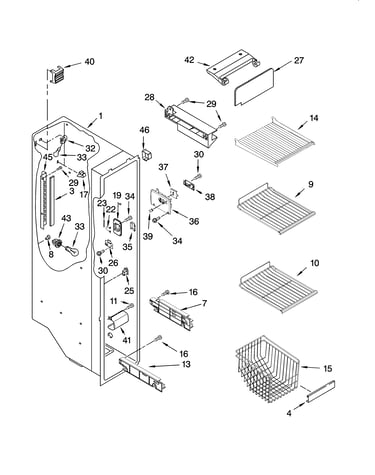 Freezer liner parts
