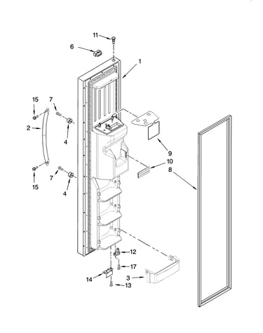 Freezer door parts