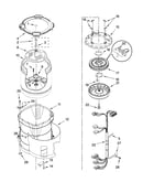 Motor, basket and tub parts