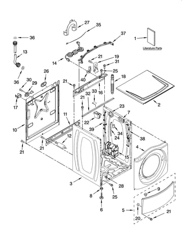 Top and cabinet parts
