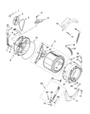 Tub and basket parts, optional parts (not included)