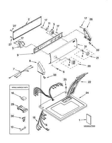 Top and console parts