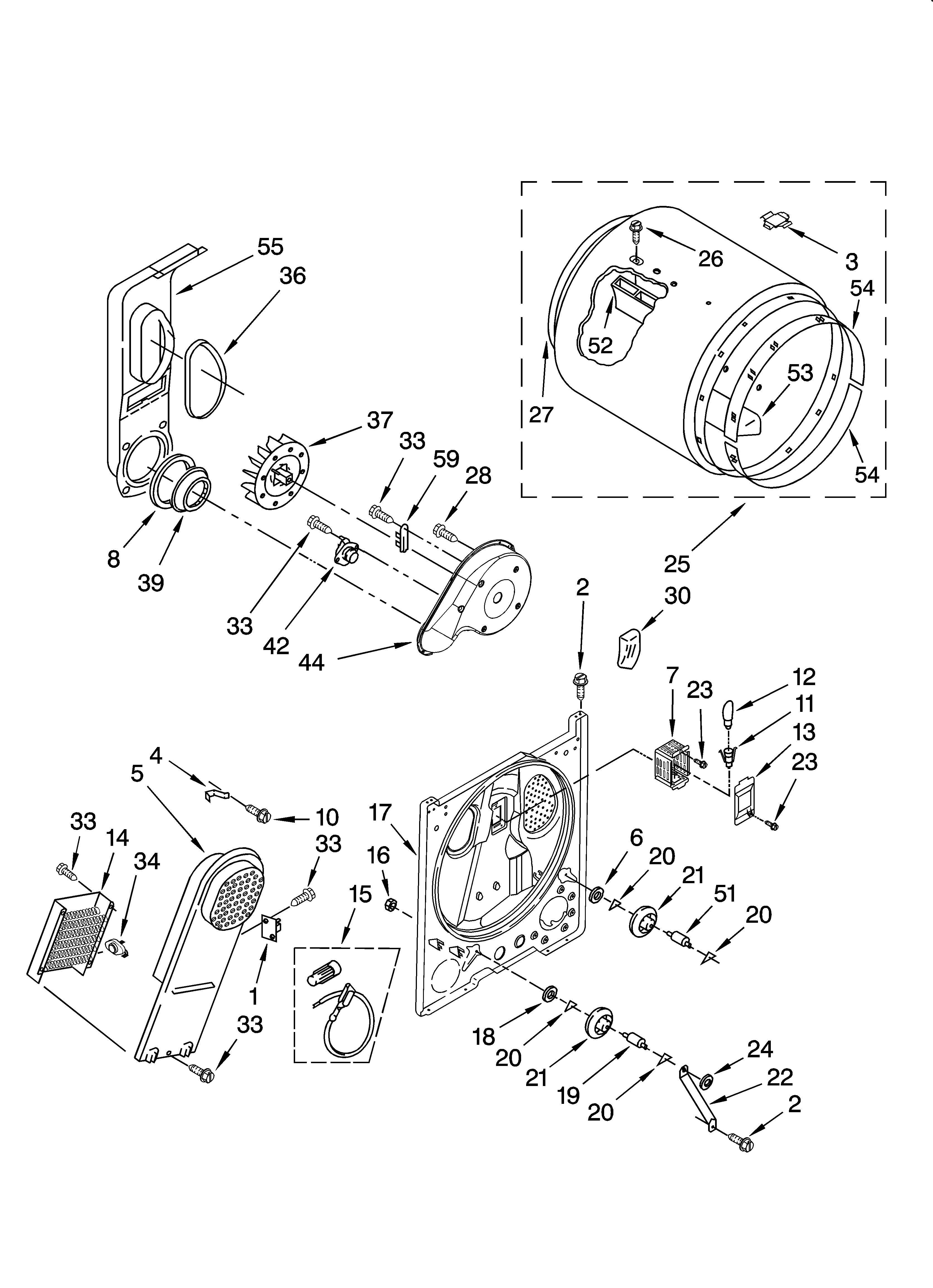 Bulkhead parts, optional parts (not included)