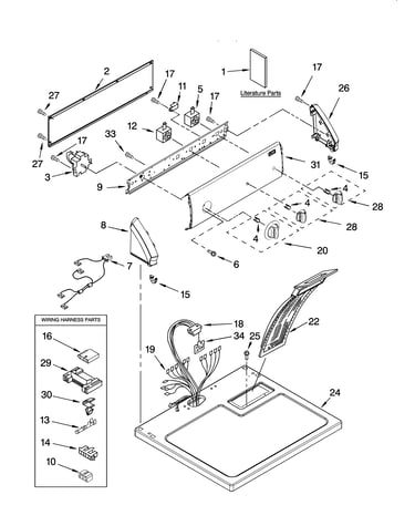 Top and console parts