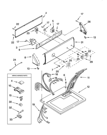 Top and console parts